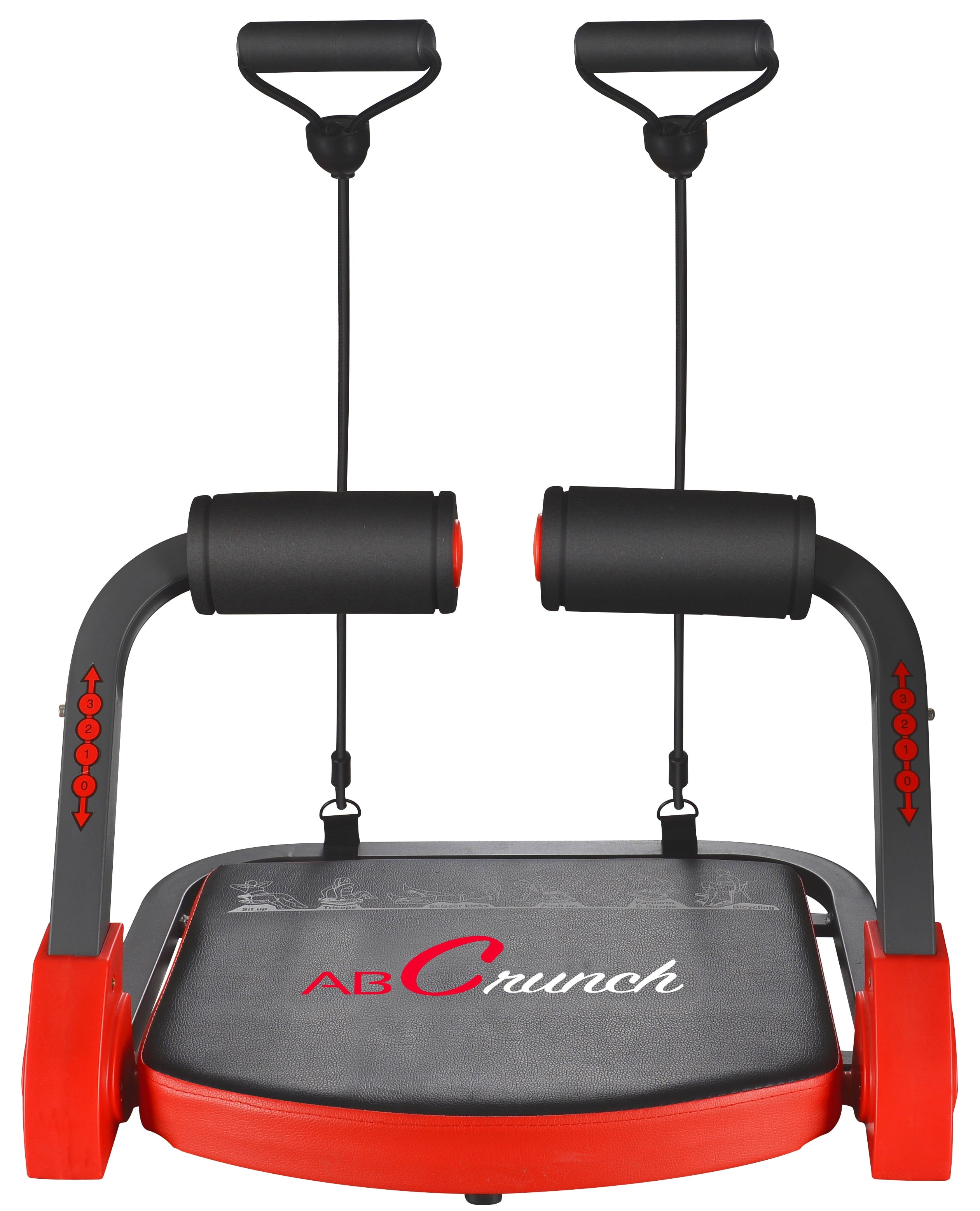 BalanceFrom Ab Crunch Total Body Workout with Resistance Bands, Instruction DVD and Exercise Guide Chart