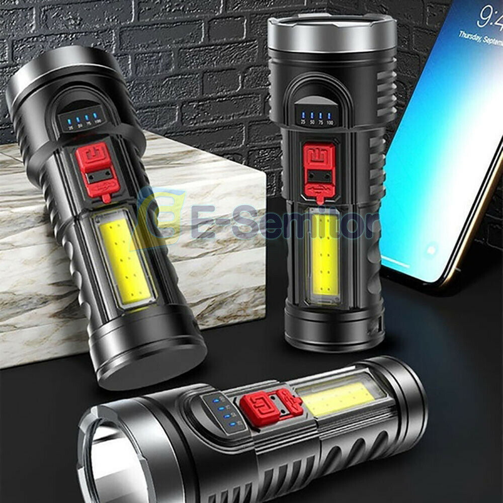 Super Bright 10000000LM Torch Led Flashlight USB Rechargeable Tactical light