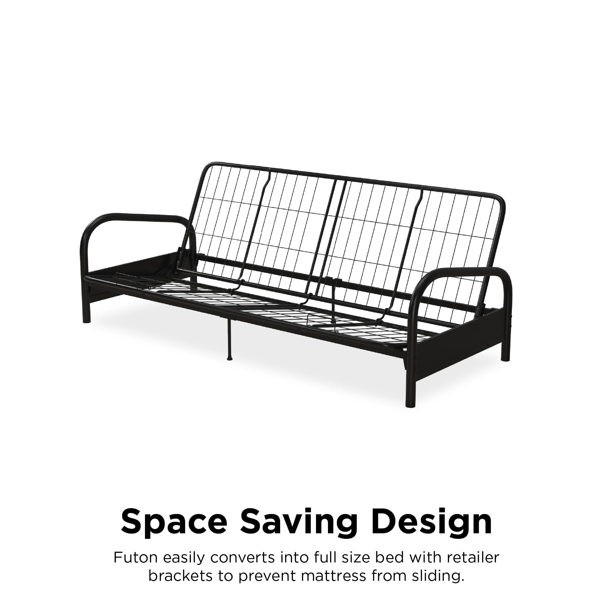 DHP Vermont Metal Futon Frame, Black