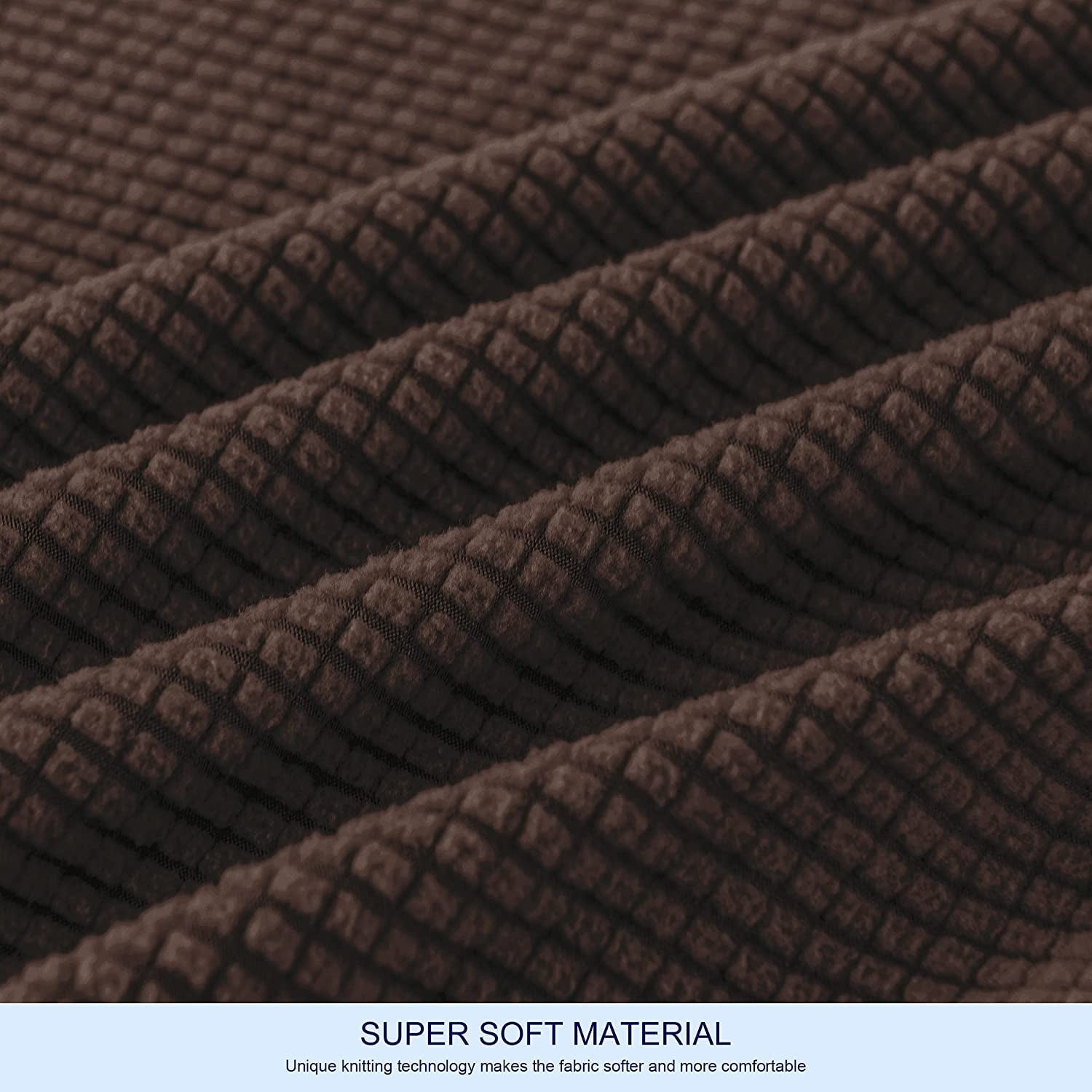 Subrtex Sofa Slipcover Sets 7 Pieces Stretch Couch Cover Backrest Cushion Covers (Sofa, Chocolate)