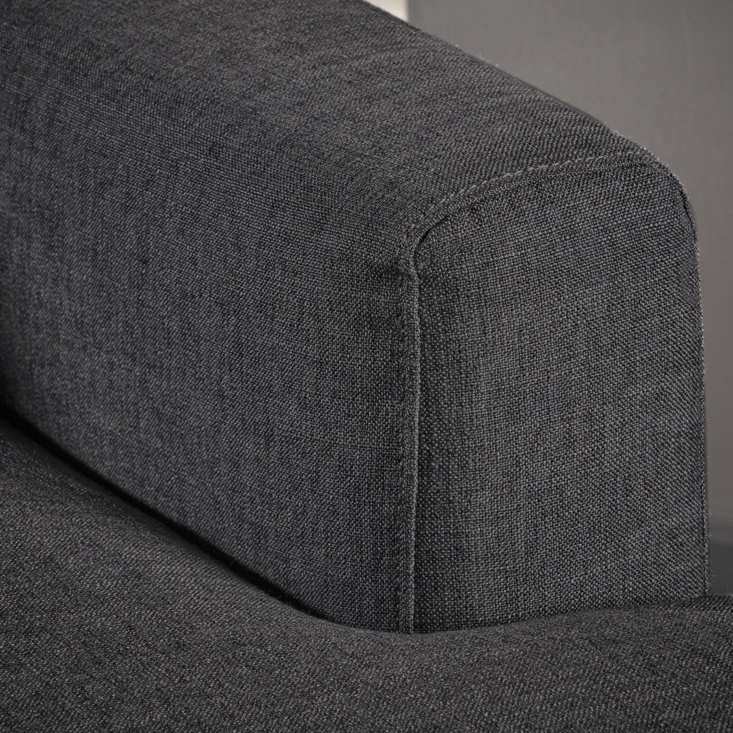 Noble House Sunrise Indoor Mid Century Modern Fabric Tufted Chaise Lounge,Gray