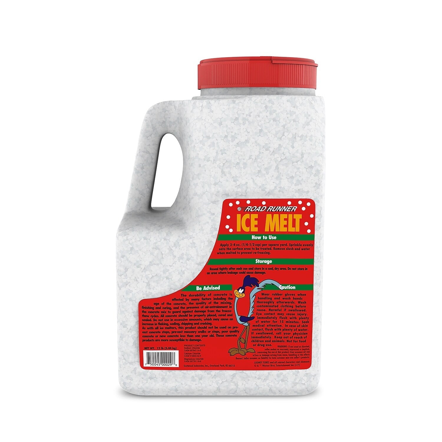 Scotwood Industries Road Runner Ice Melt Melts to -15 Degress 12 lb. Jug 4/Case (SWO12JRR)