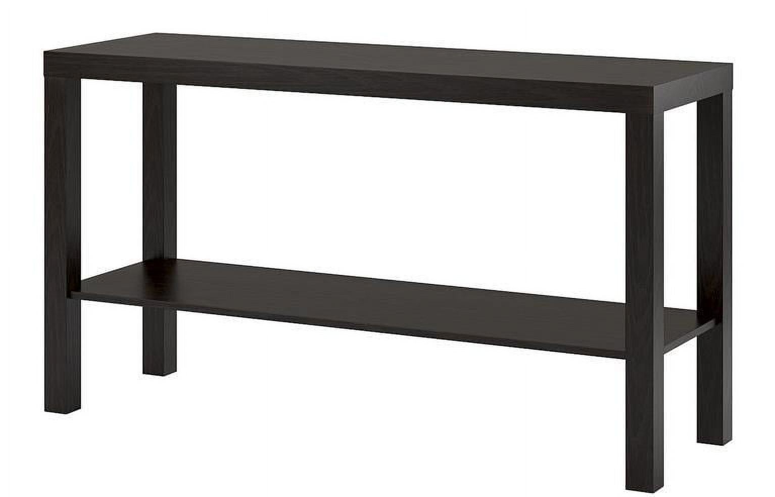 Mainstays Parsons Console Table, Black Oak