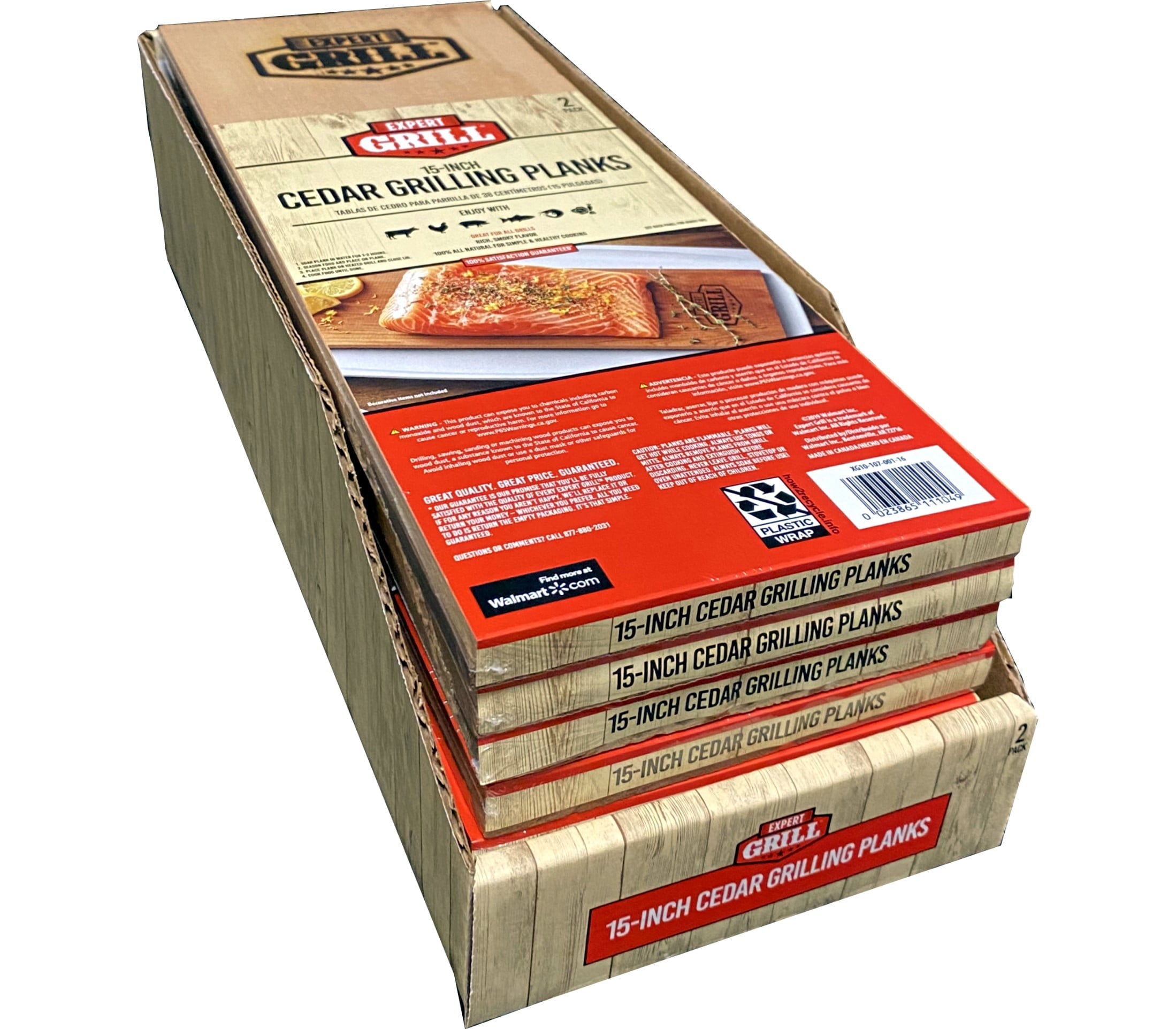 Expert Grill 15 inch Cedar Grilling Planks (2 Pack)