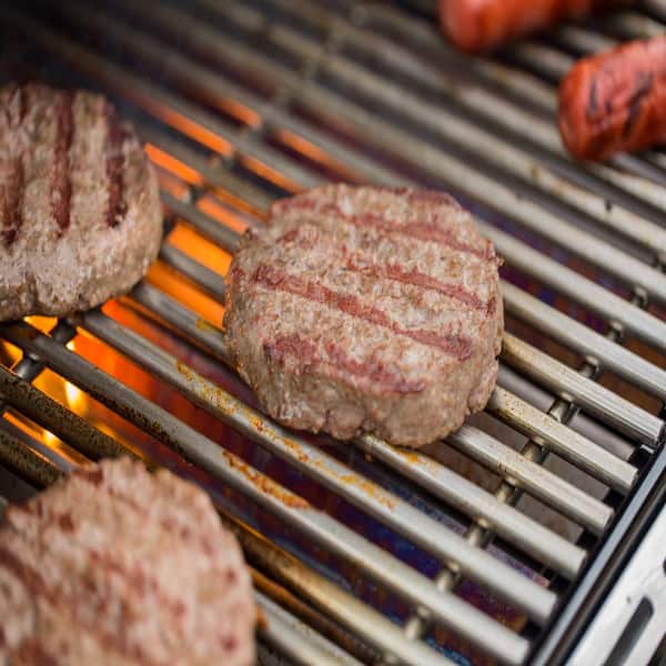 Summit E-470 4-Burner Propane Gas Grill in Black with Built-In Thermometer and Rotisserie