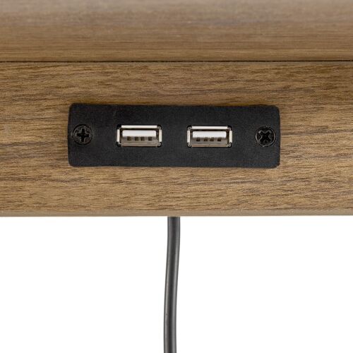 Mainstays 2-Drawers Nightstand With USB Bedroom Bedroom Black
