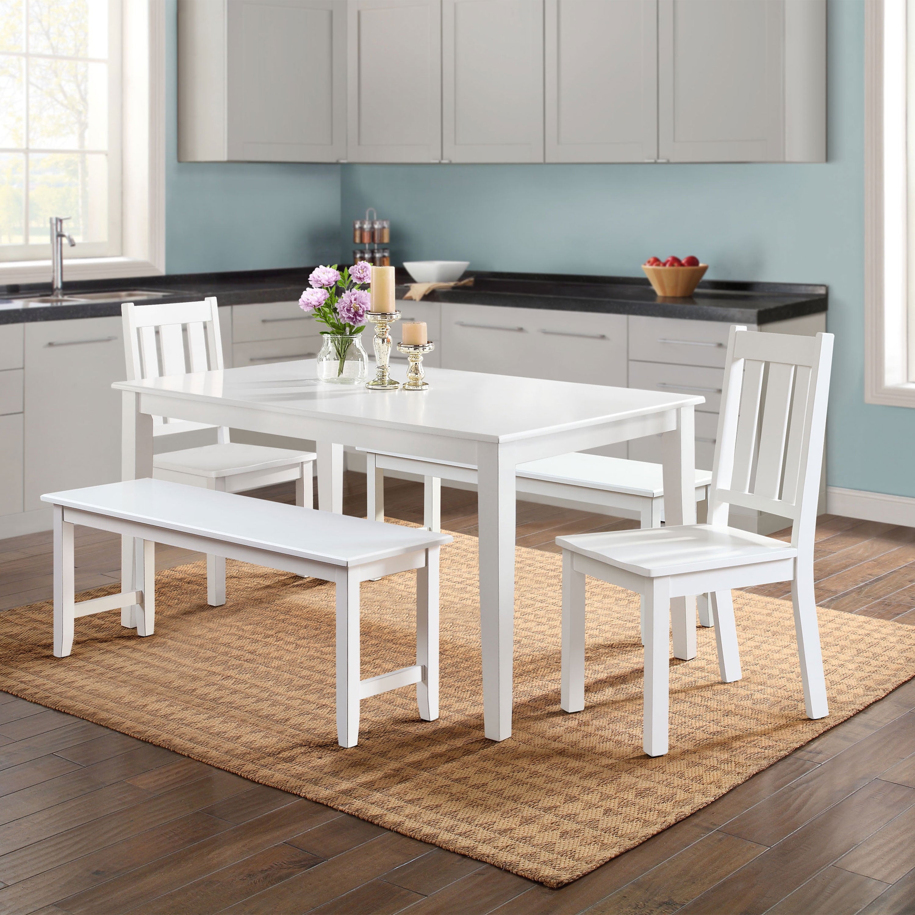 Better Homes & Gardens Bankston Dining Table, White