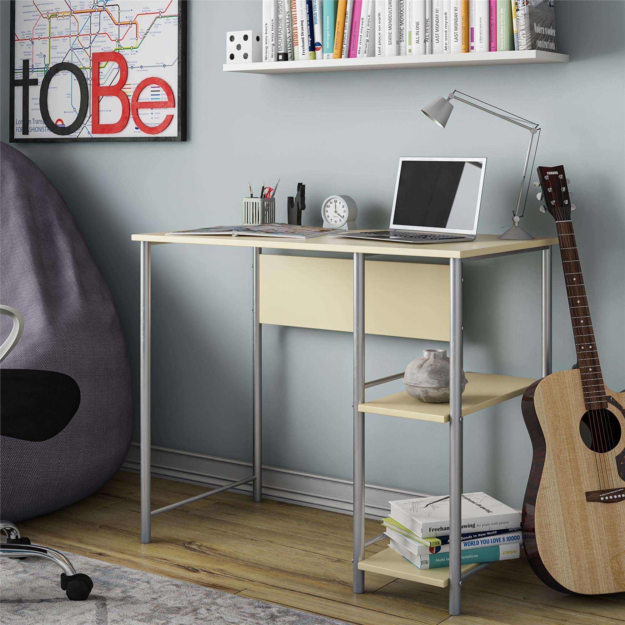 Mainstays Basic Metal Student Computer Desk, Yellow
