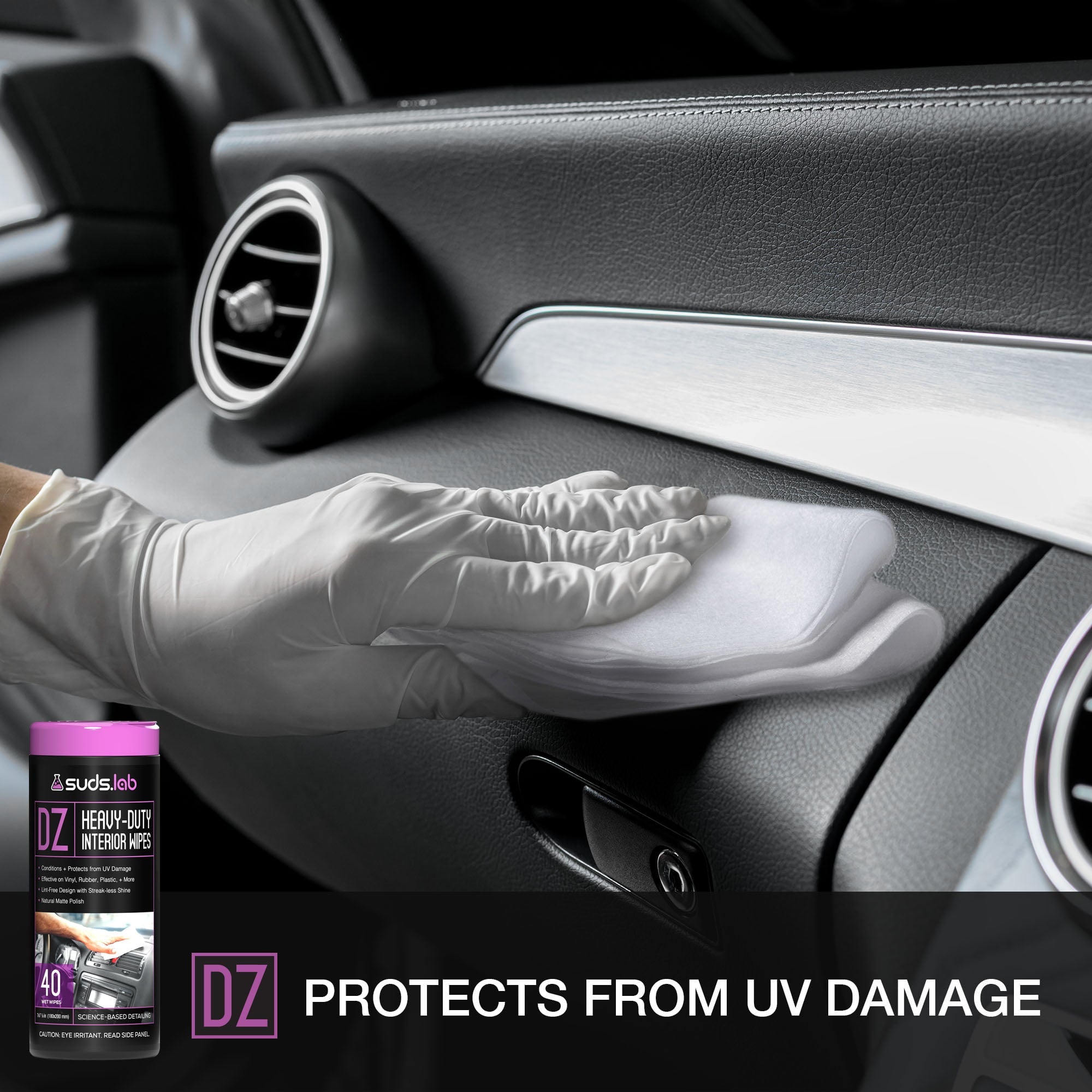 Suds Lab DZ All-Purpose Vehicle Wipes (40 Count)