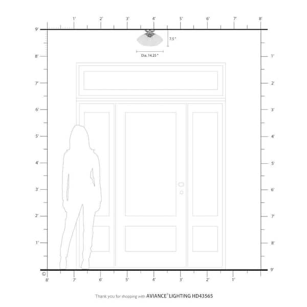 Beaumont 3 Light Brushed Nickel Flush Mount