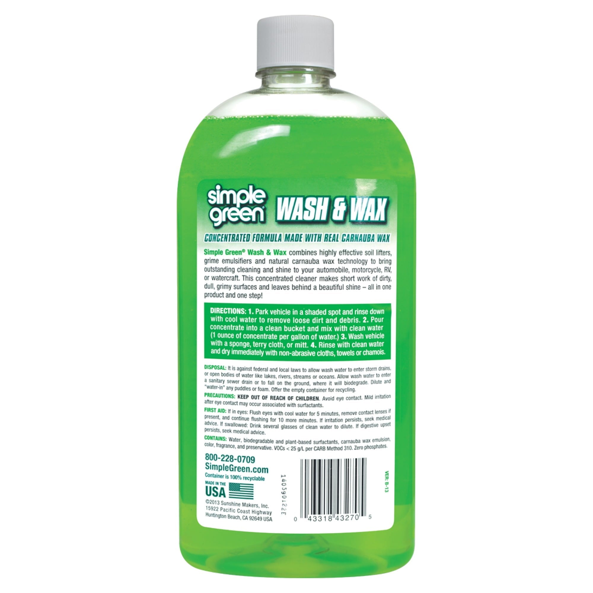 Simple Green 20 oz. Car Wash & Wax