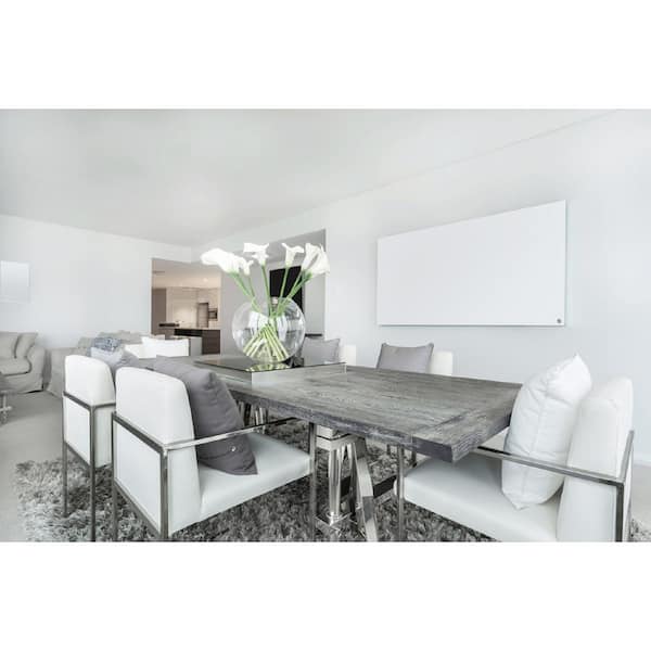 800-Watt Infrared Electric Panel Heater White