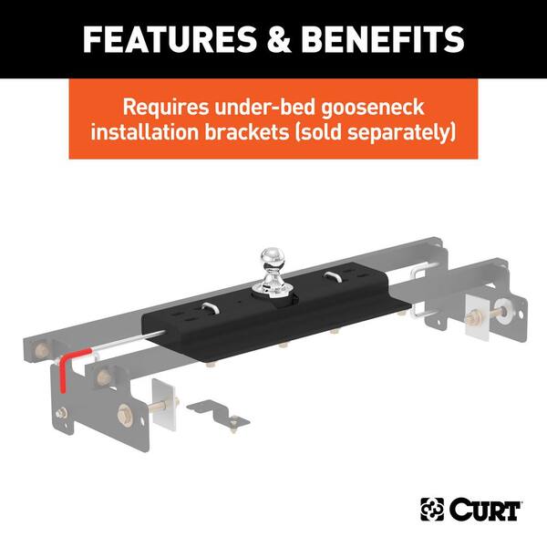 Double Lock Gooseneck Hitch, 2-5/16