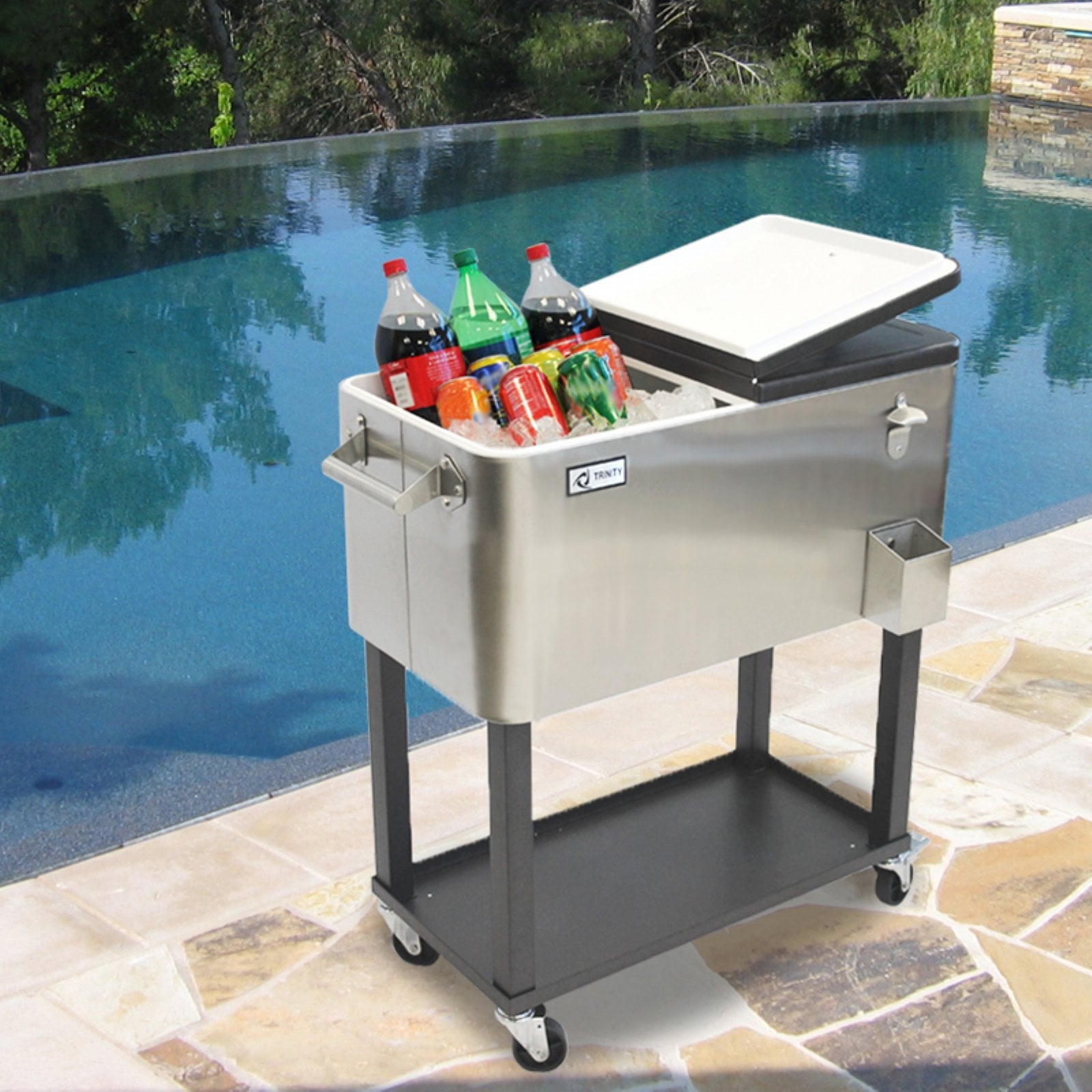 Trinity 80 Quart Stainless Steel Cooler