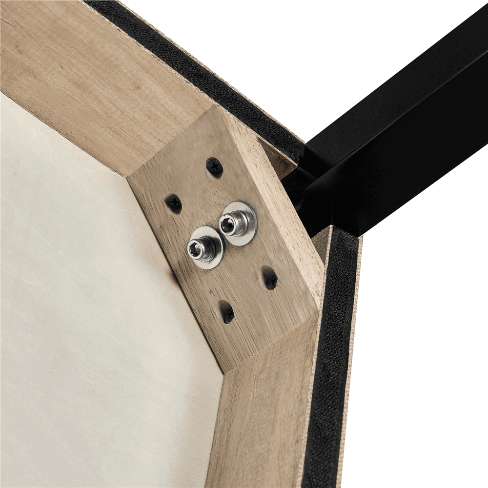 Easyfashion Set of 2 Classic Upholstered Dining Chair, Khaki