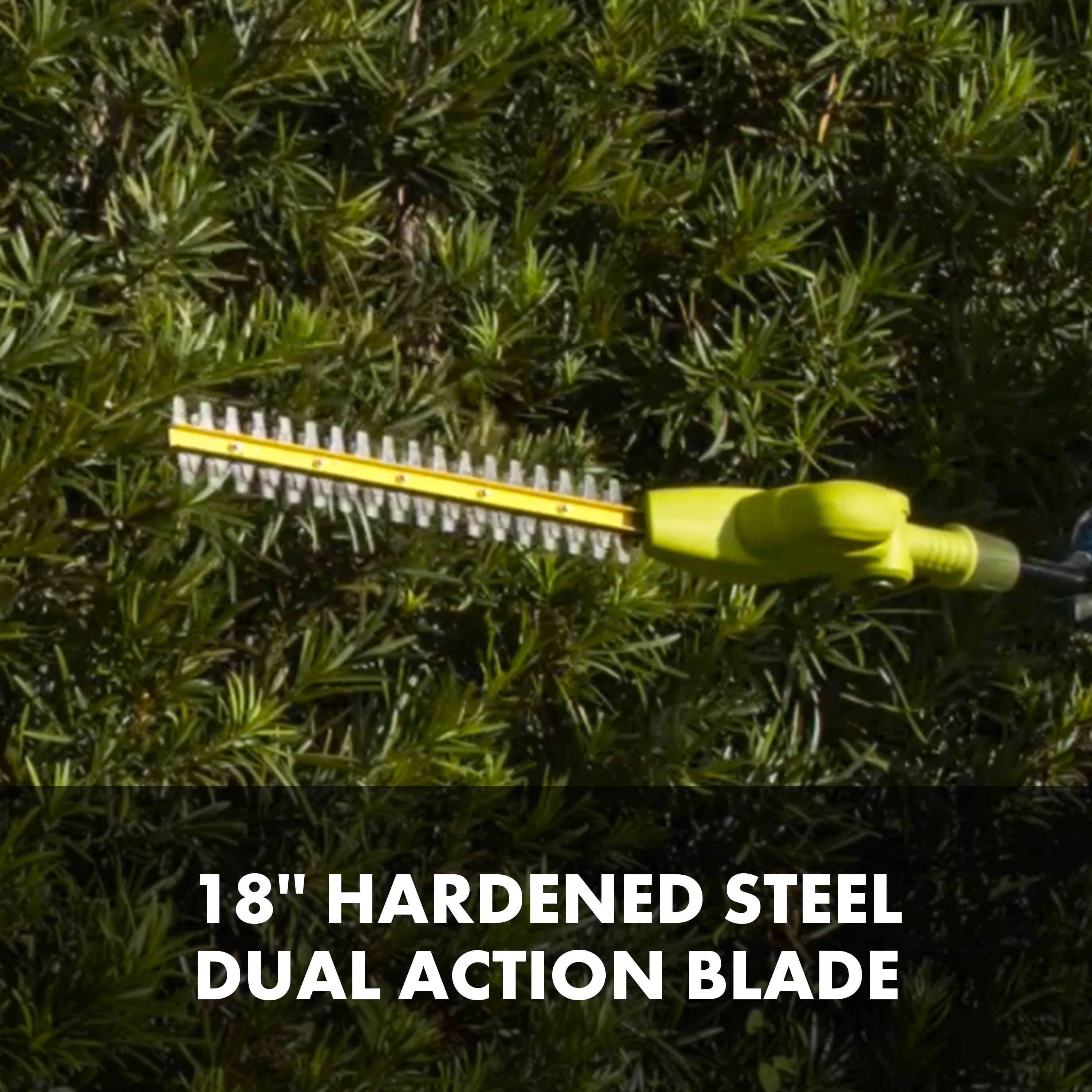 Sun Joe Electric 18-inch Telescoping Pole Hedge Trimmer, Multi-Angle Head