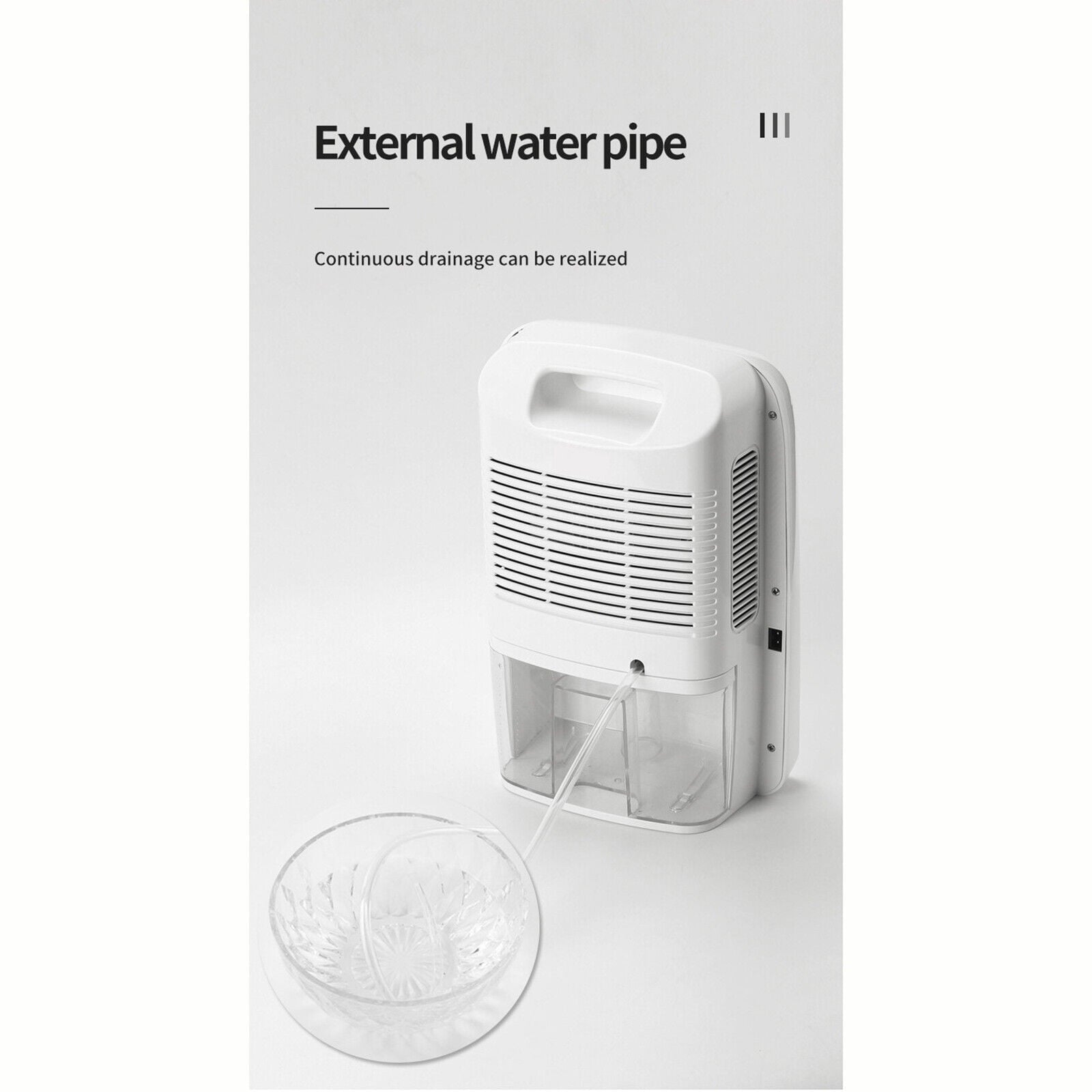 Miumaeov Dehumidifier Large Home 2.5L Air Dryer Damp Moisture Bedroom Remote Control 42W