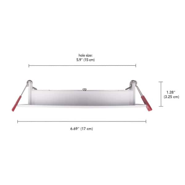 6 in. LED Slim 3 CCT Canless - White - (12-Pack)