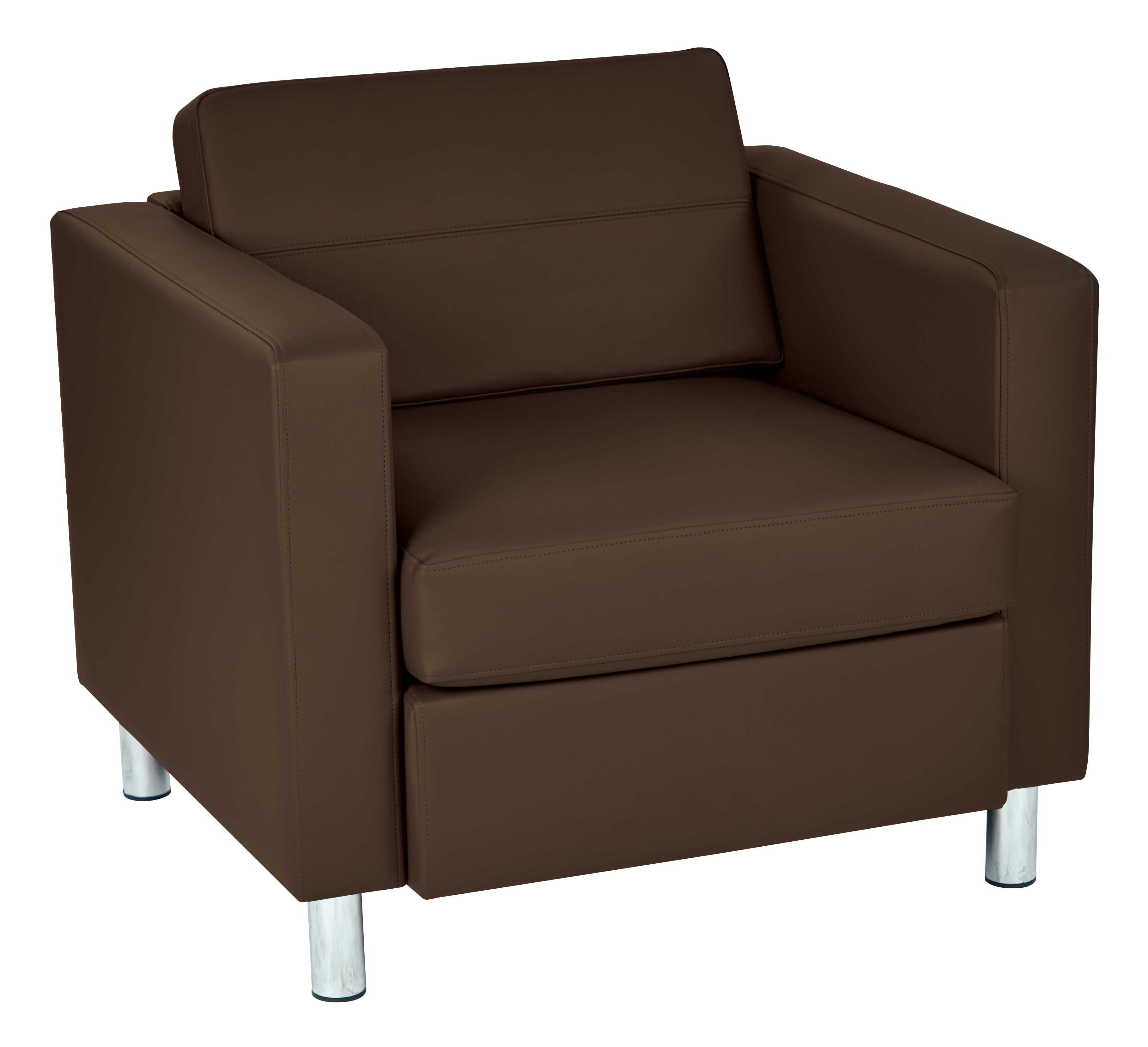 Office Star Products Pacific Armchair In Dillon Black Fabric