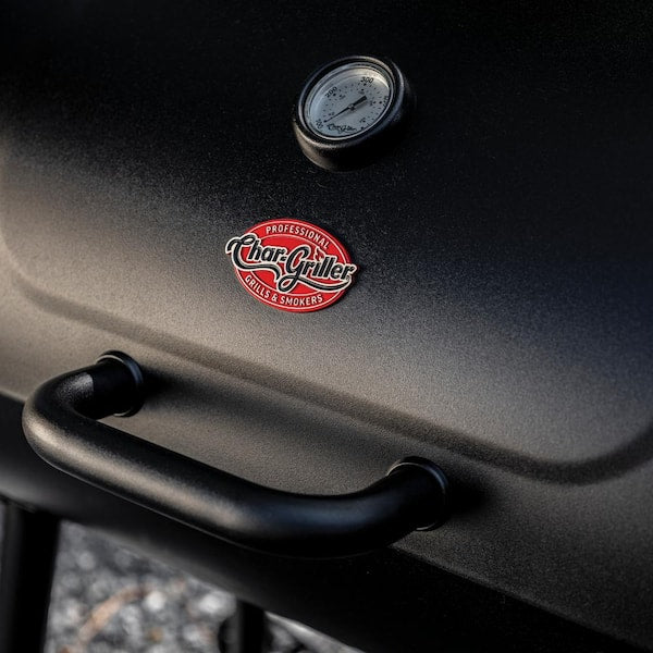 Smokin' Champ Charcoal Grill Offset Smoker in Black