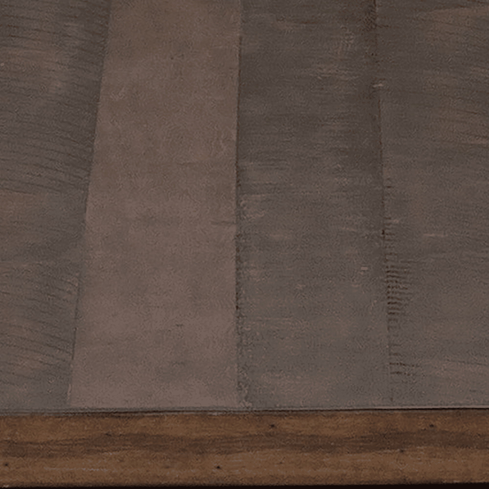 Hillsdale Furniture Trevino Distressed Walnut Top Copper Metal Console Table