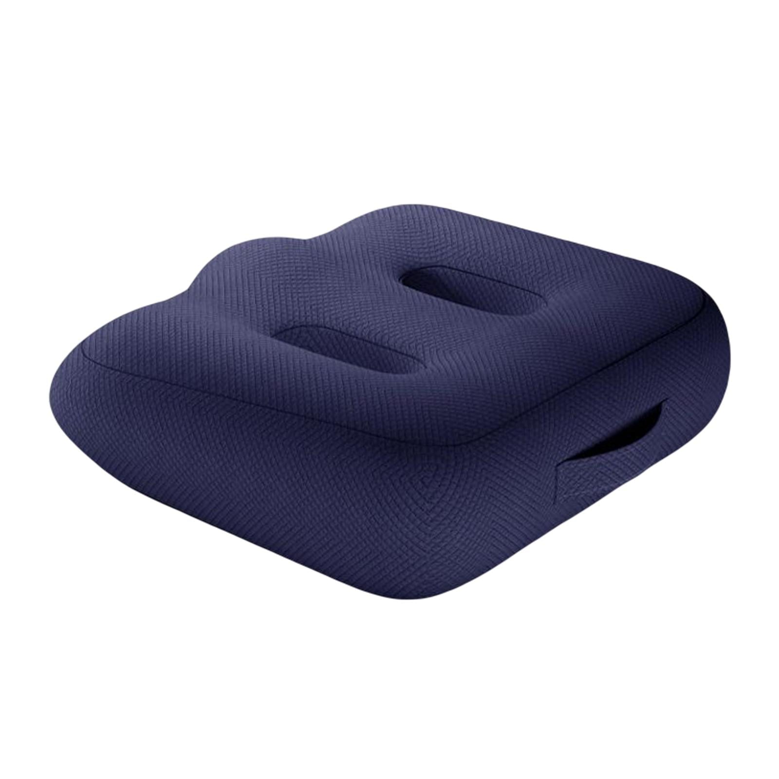Adult Car booster Cushion, for Short Drivers People Office Chair Portable Comfortable Thickened Breathable Driving Auto Seat Pad ,Blue Style B
