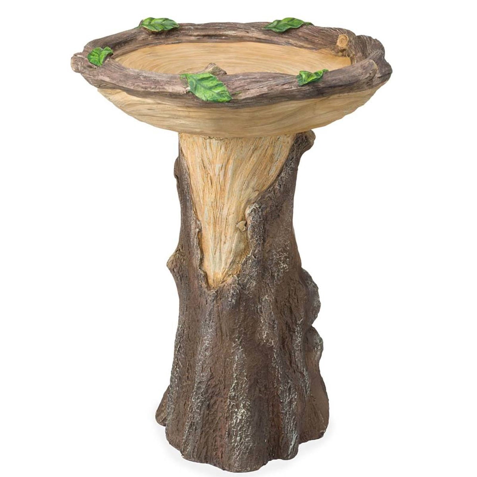 Giftesty Beautiful Sunflower Bird Bath Brown Pedestal Handmade For Outdoor