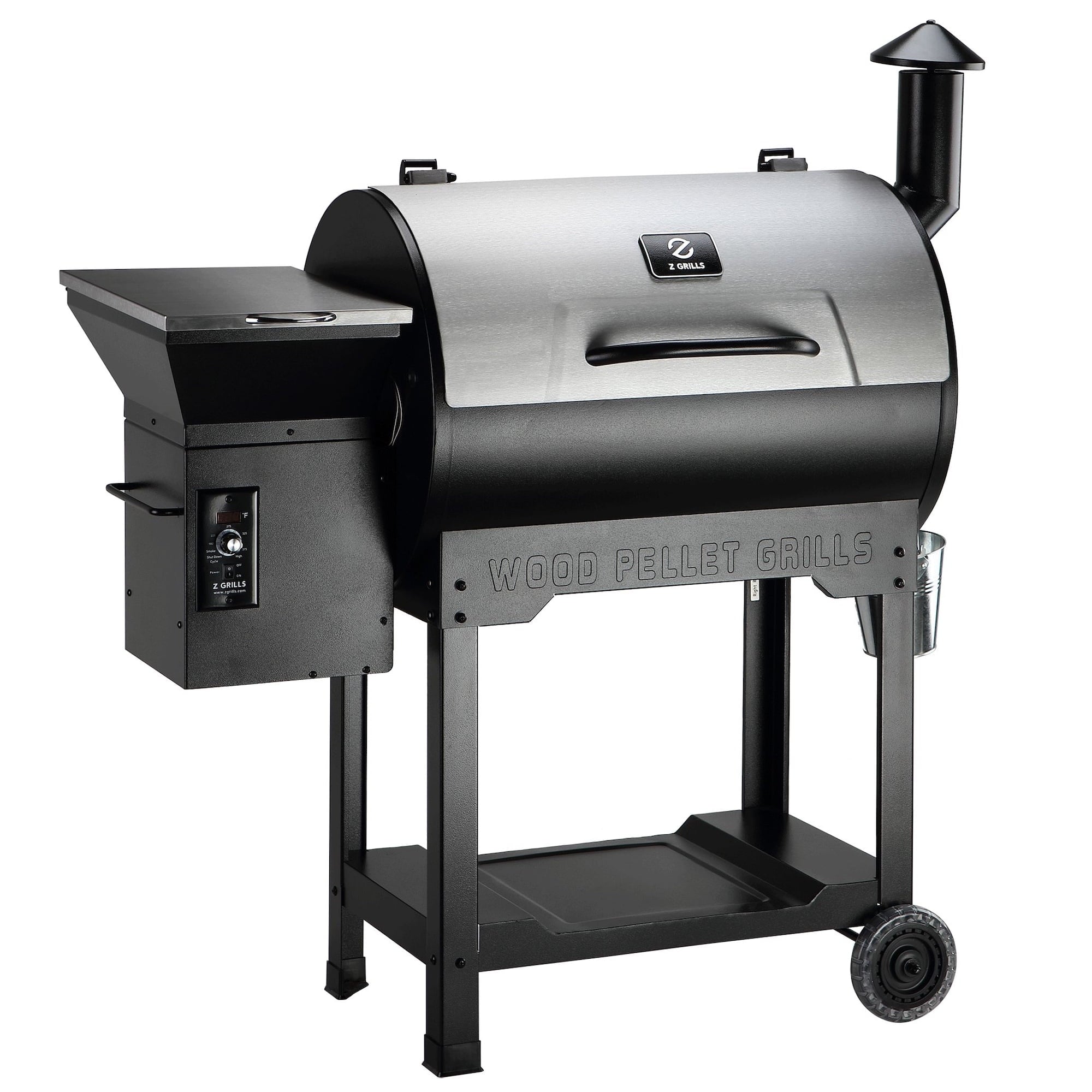 GRILLS ZPG-7002B3E 697 sq. in. Wood Pellet Grill and Smoker 8-in-1 BBQ Stainless Steel