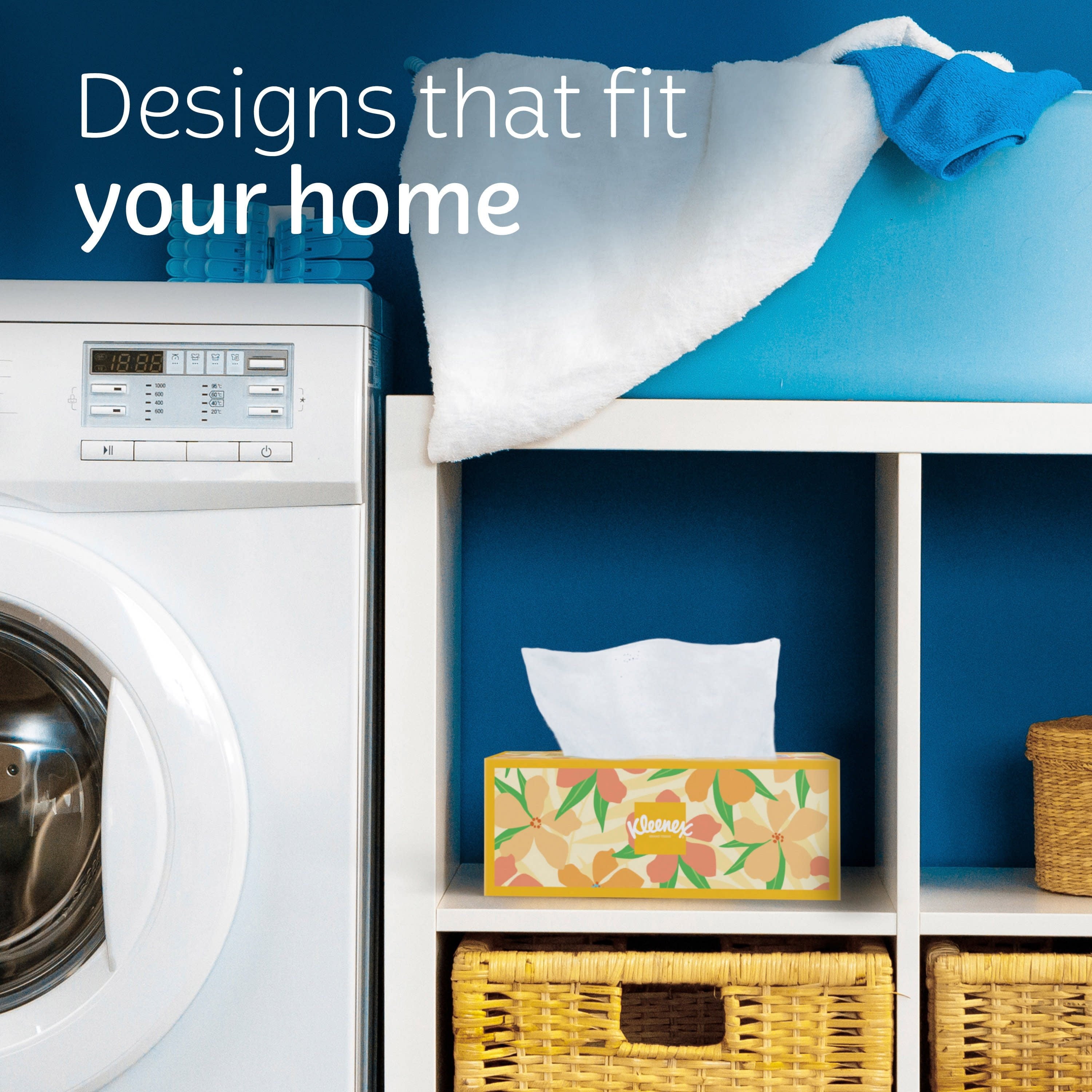 Kleenex Trusted Care Facial Tissues, 1 Flat Box, 72 White Tissues per Box, 2-Ply