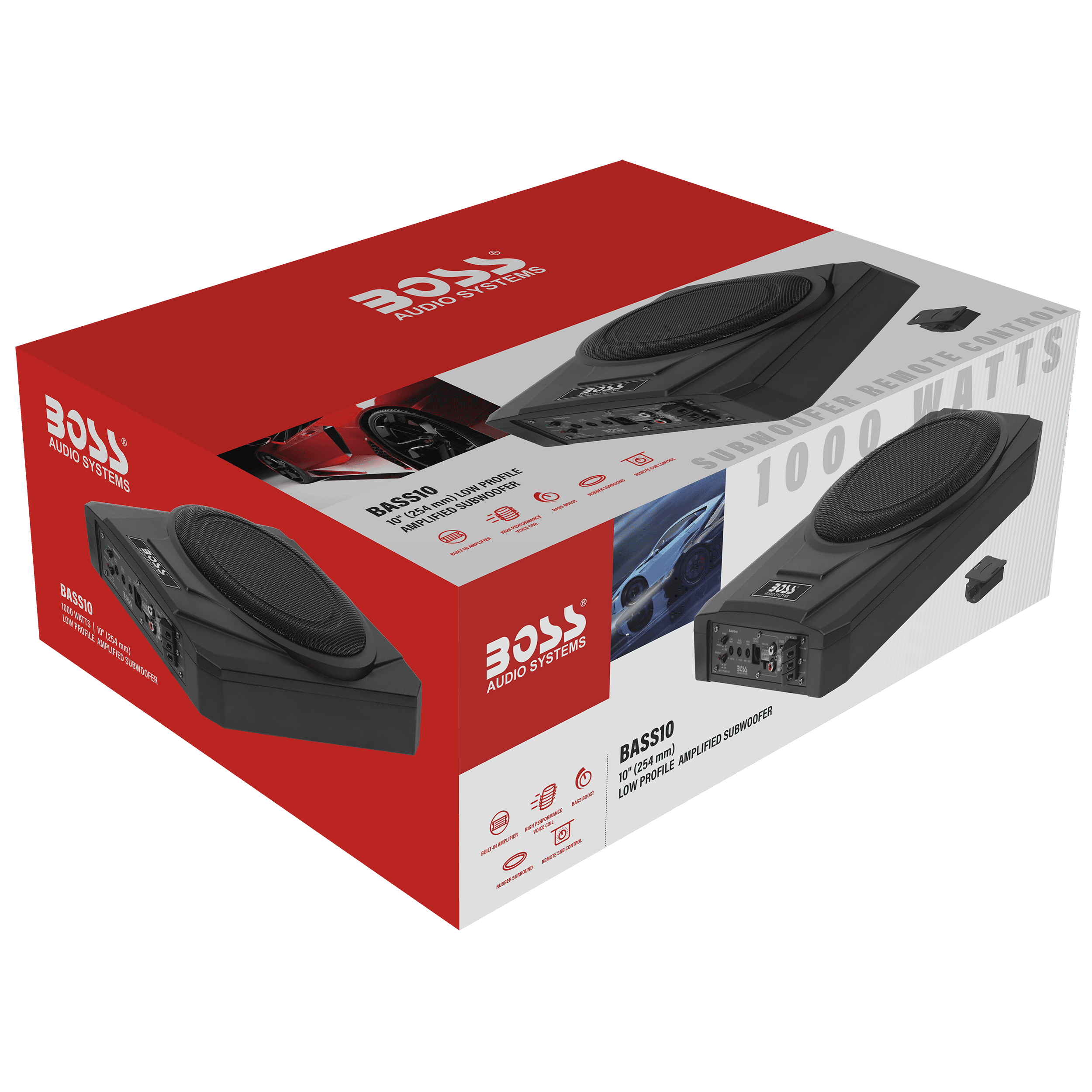 BOSS Audio Systems BASS10 Amplified 10” Car | Certified Refurbished