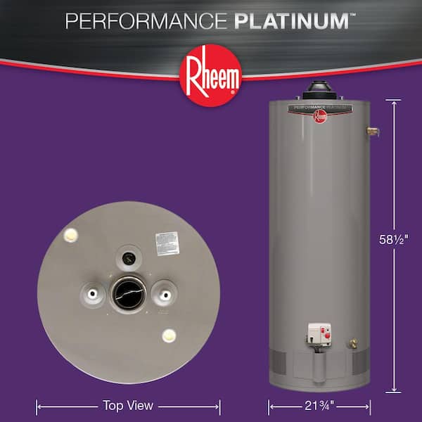 Performance Platinum 50 Gal.Tall 12-Year 36,000 BTU Powered Damper Liquid Propane Tank Water Heater