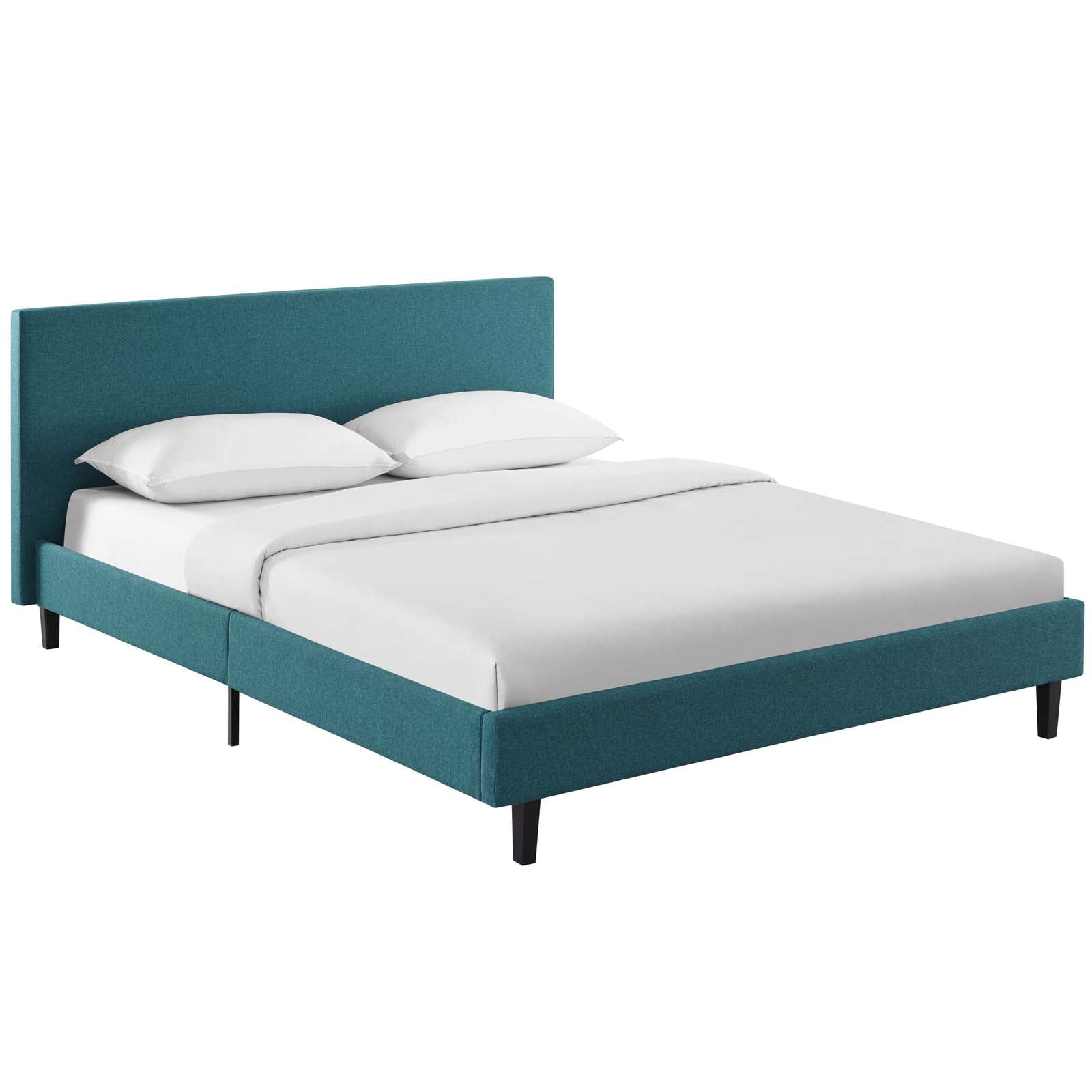 Modway Anya Full Fabric Bed in Teal