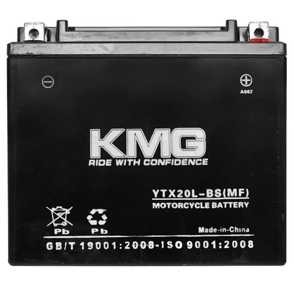 KMG Battery Compatible with Yamaha 1700 XV17AT Road Star Silverado 2004-2007 YTX20L-BS Sealed Maintenance Free Battery High Performance 12V SMF Replacement Powersport