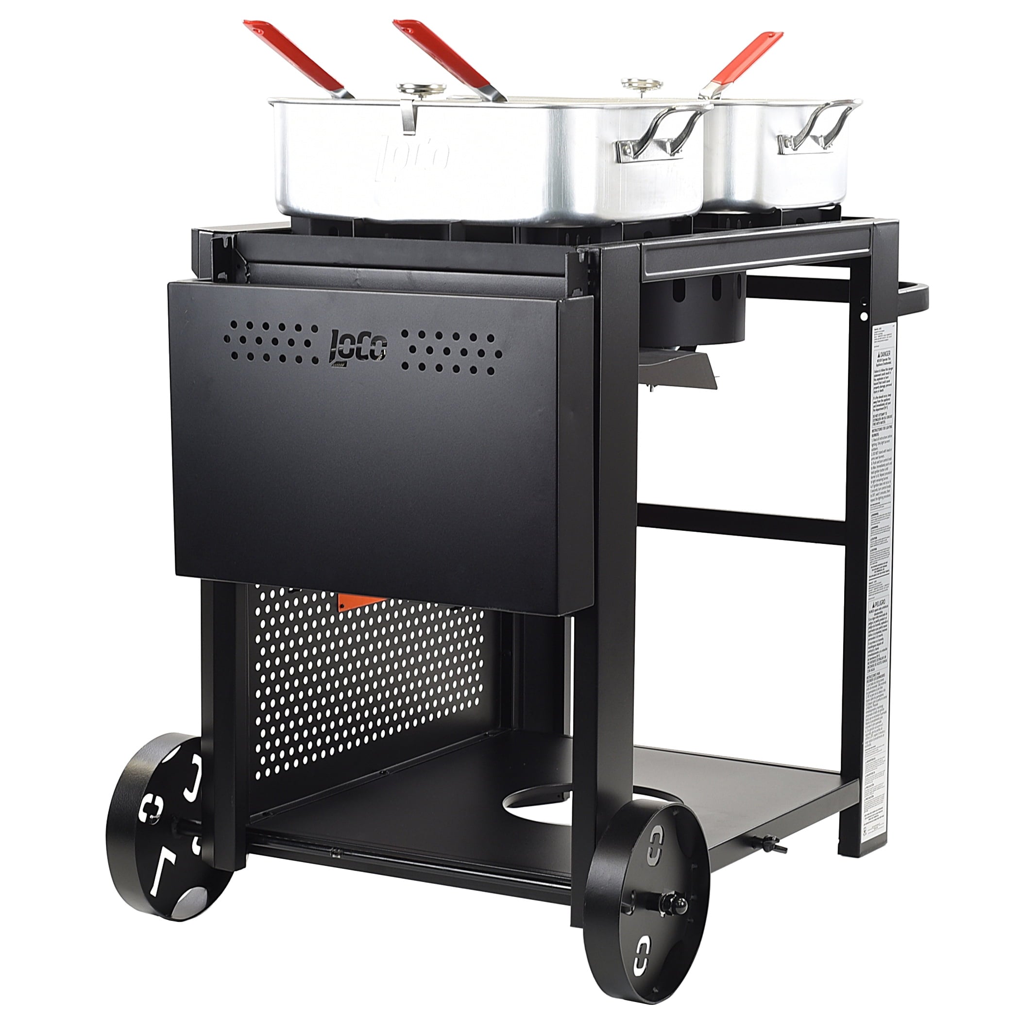 Loco Cookers Propane Dual Burner Fry Cart