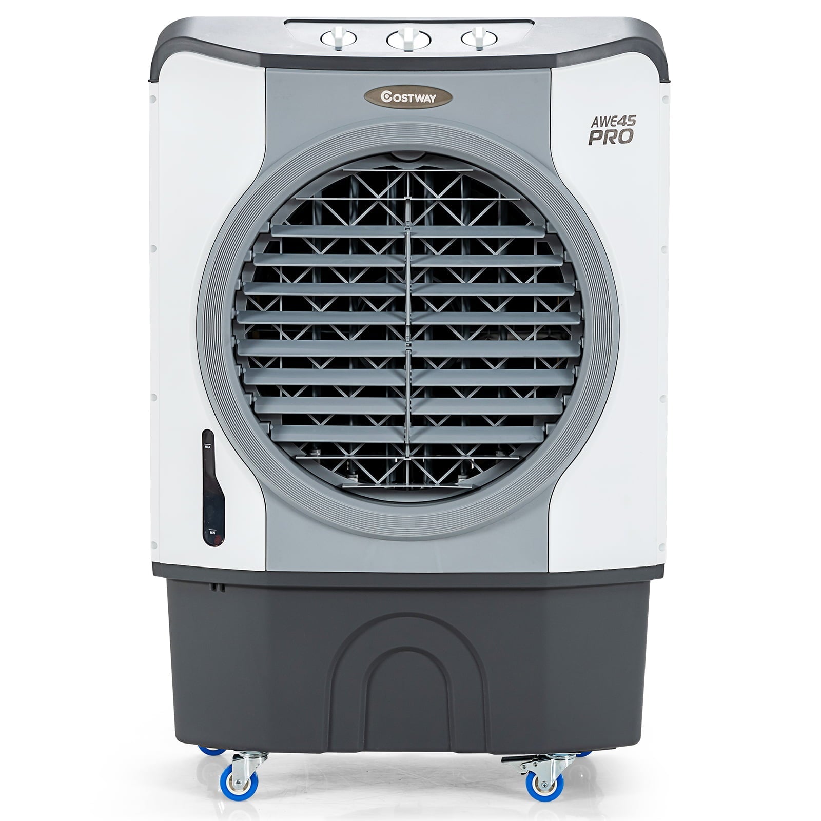 45L Evaporative Air Cooler 3-in-1 Swamp Cooler w/Large Water Tank & Washable Filter