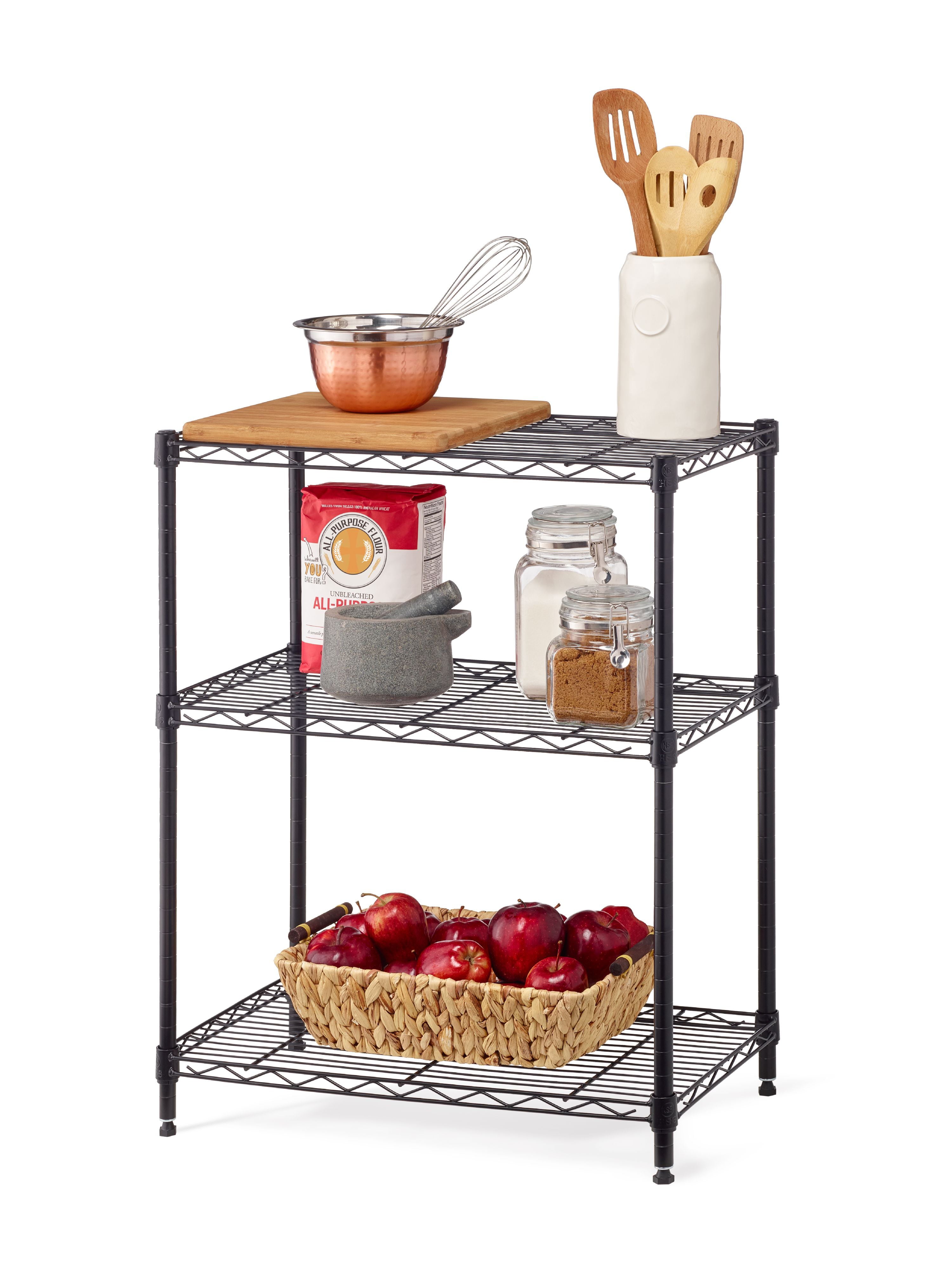 HSS 3-Shelf Stackable Freestanding Wire Shelves 23.2