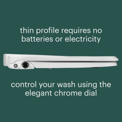 Brondell Bidet Toilet Seat Non-Electric Swash Ecoseat, Fits Elongated Toilets...