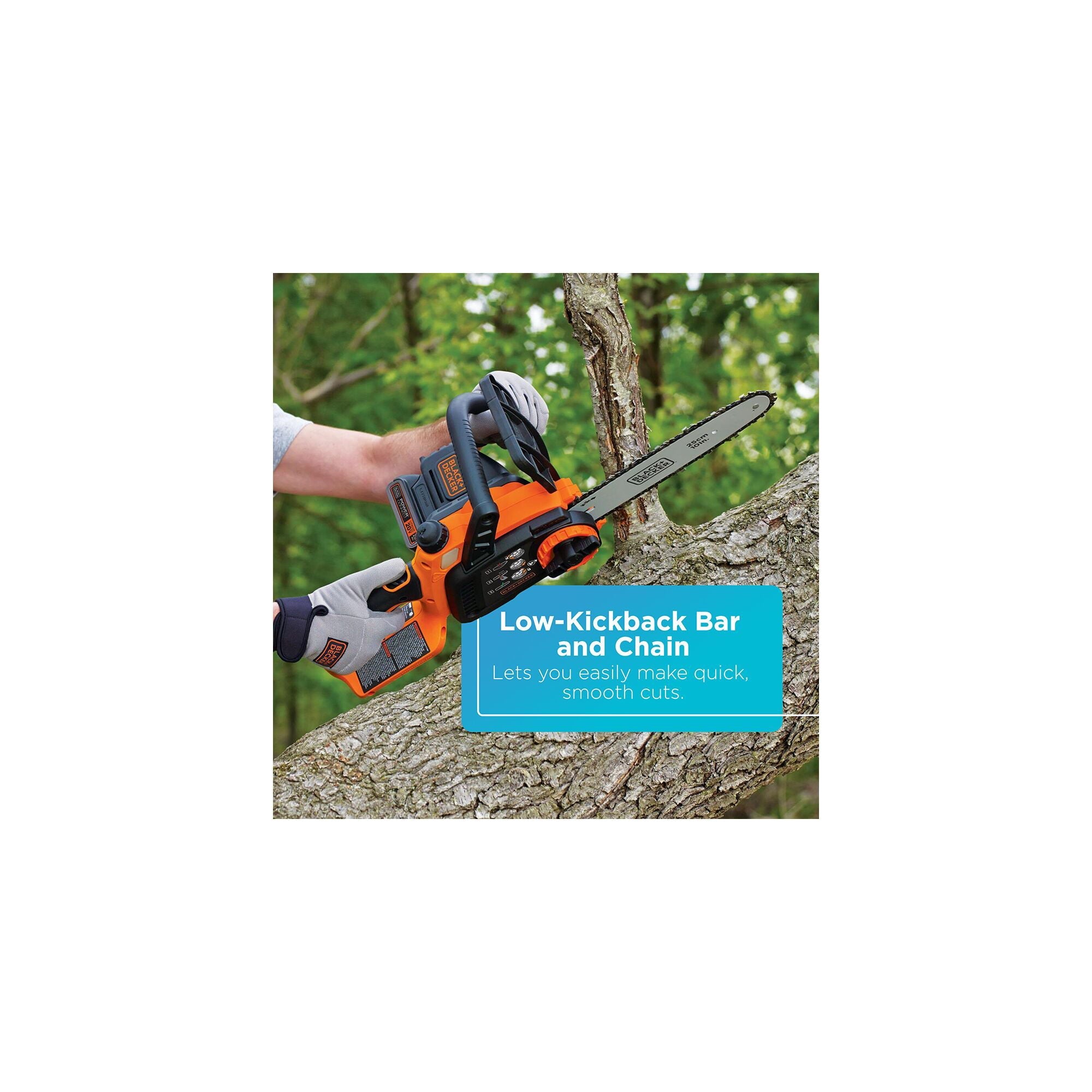 BLACK+DECKER LCS1020 20V MAX Lithium 10 in. Chainsaw
