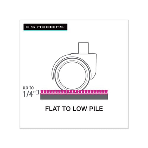 Task Series AnchorBar Chair Mat for Carpet up to 0.25 45 x 53, Clear