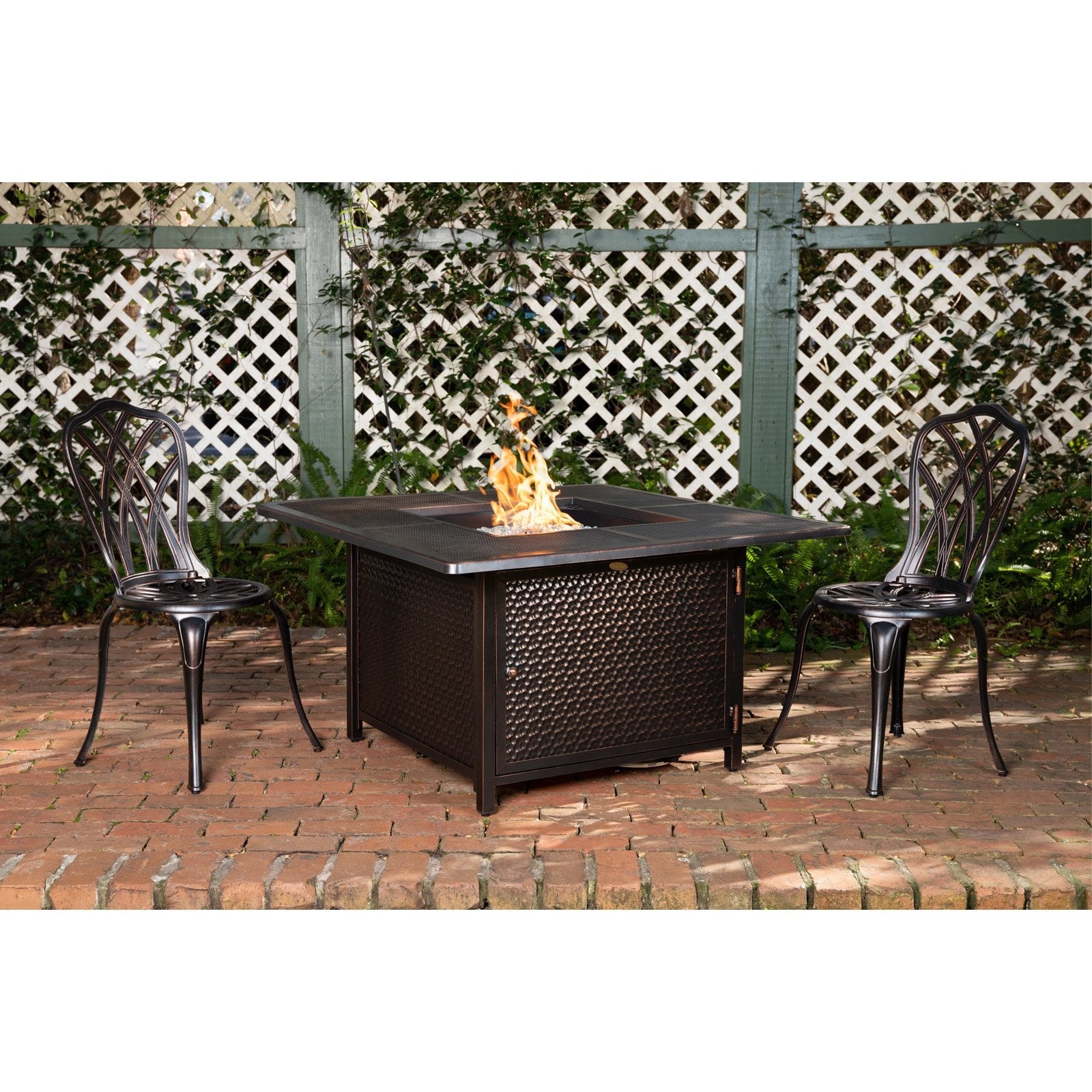 Fire Sense Walkers 44 in. Square Fire Pit