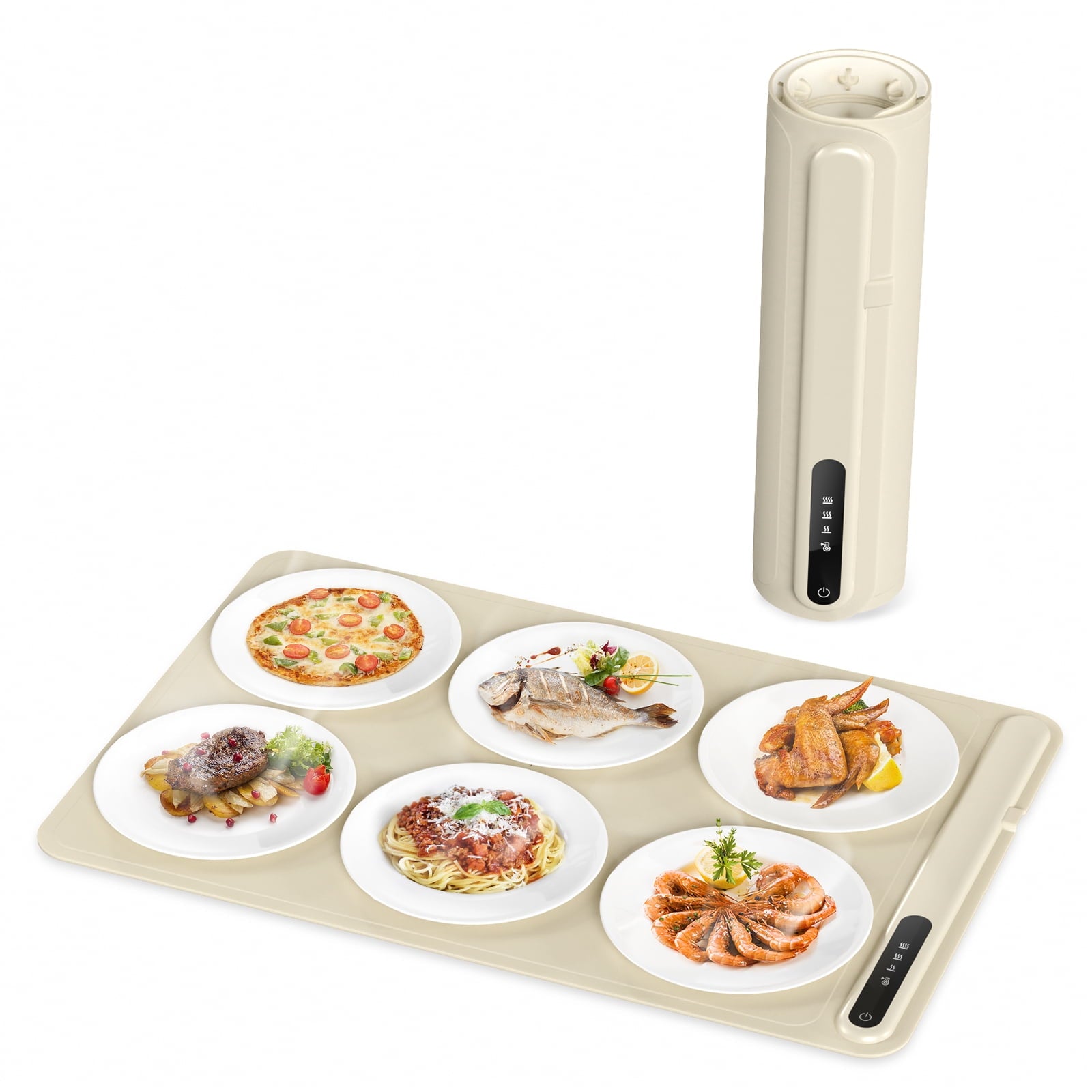 Food and Plate Warming Tray, Electric Food Warming Tray for Buffet Serving Multifunctional Food Warmer Plate Hot Plate Keeps Food Hot Warming Serving Tray Restaurants Events Home Dinners - BW601