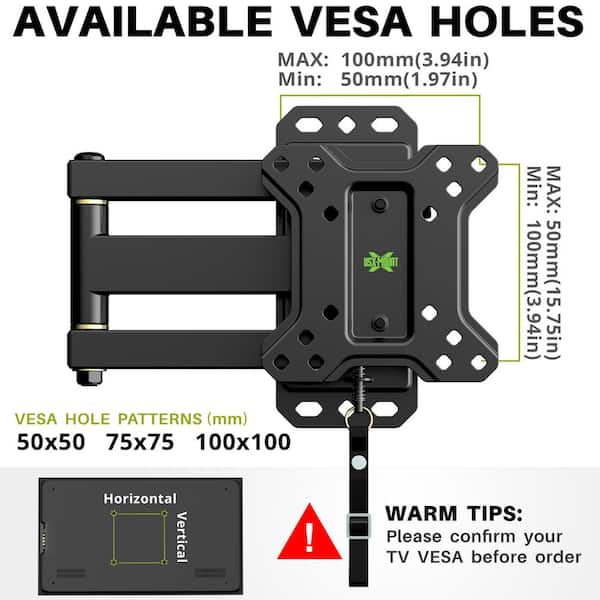 RV Mount fits for 10 in. to 26 in. LED/Flat Screen TVs/ RVs, Exquisite and Lockable