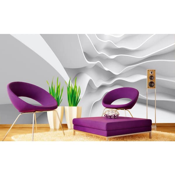 Futuristic Wave Abstract Wall Mural