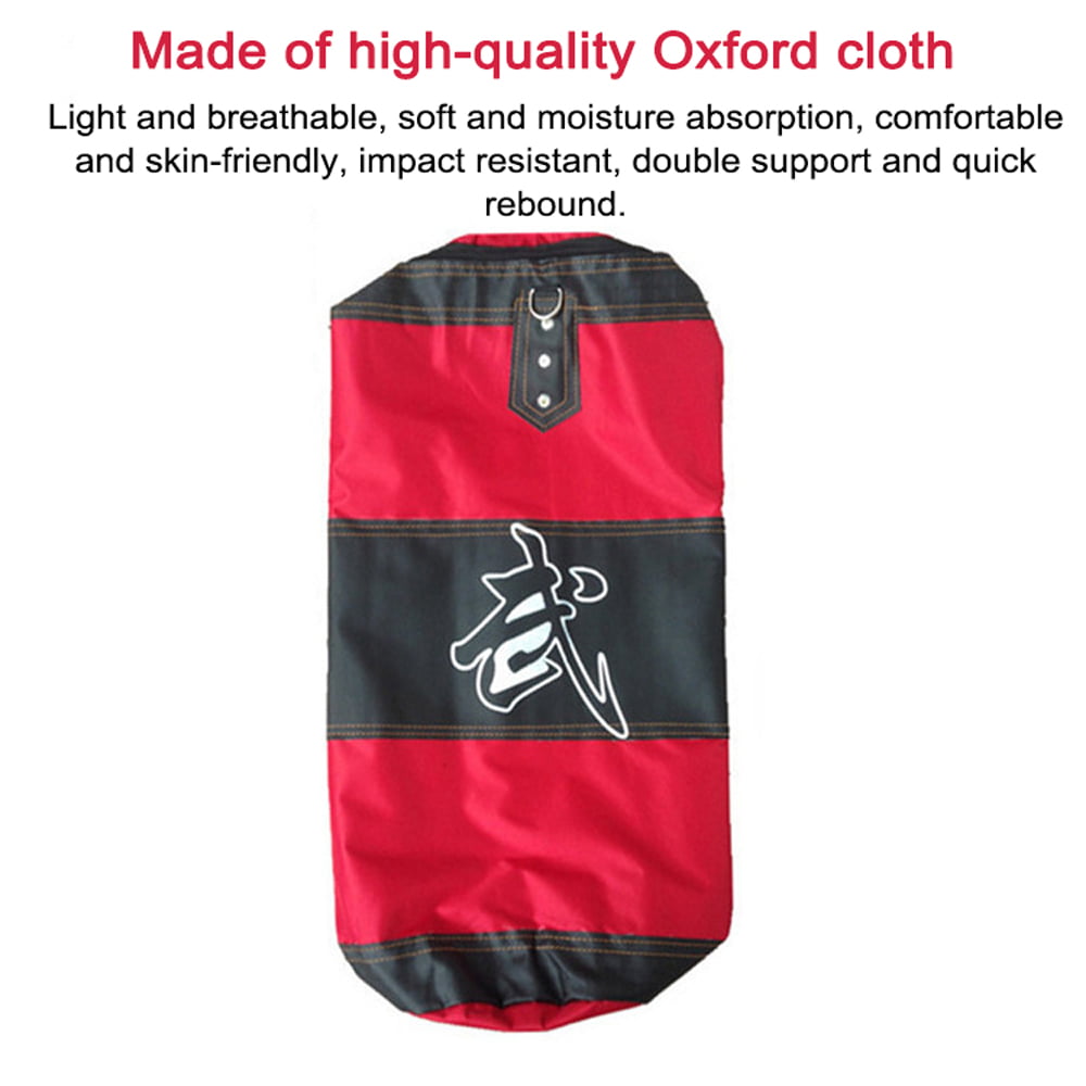 Boxing Bag 4ft Unfilled Heavy Punching Bag Sparring Training Sandbag with Gloves Hand & Wrist & Ankle Guards