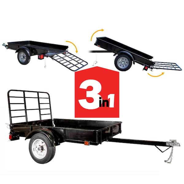 1295 lbs. Capacity 4 ft. x 6 ft. Flatbed Trailer