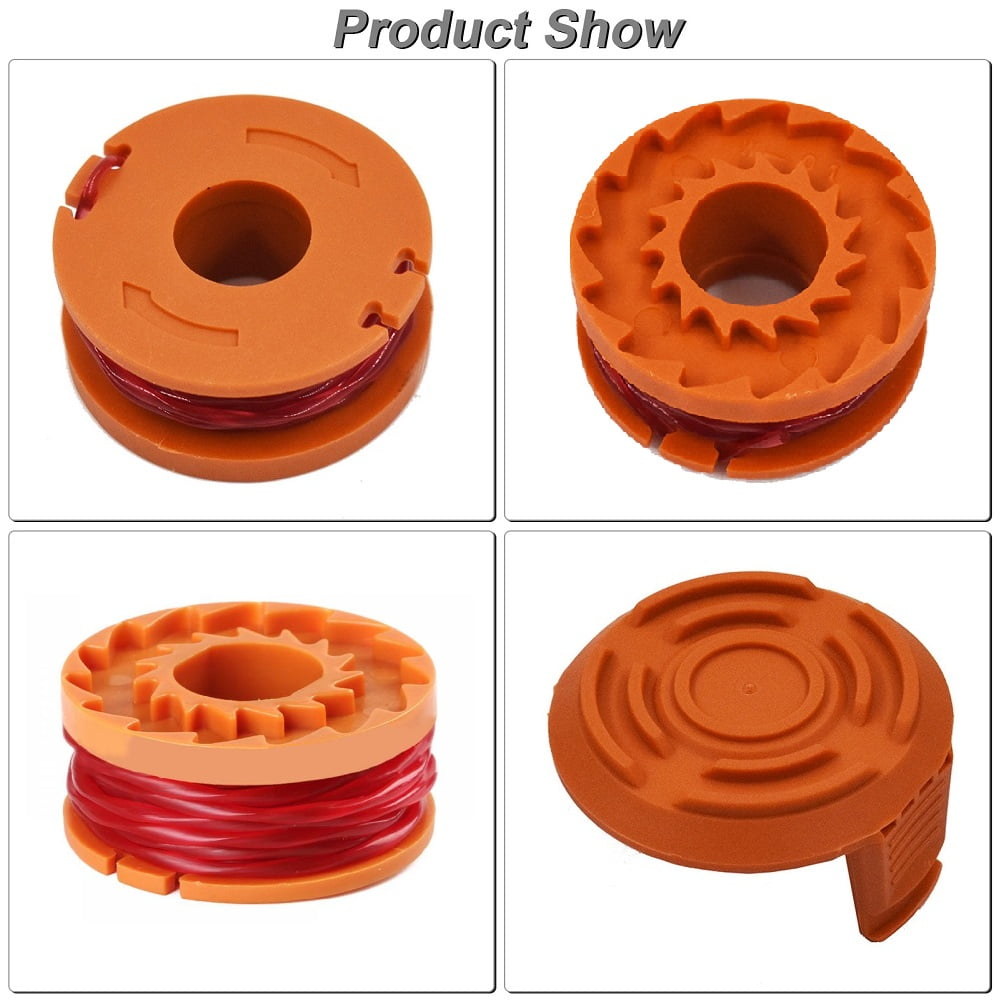 WA0004 String Trimmer Spools Line Replacement for Worx WA0010, 12Pcs