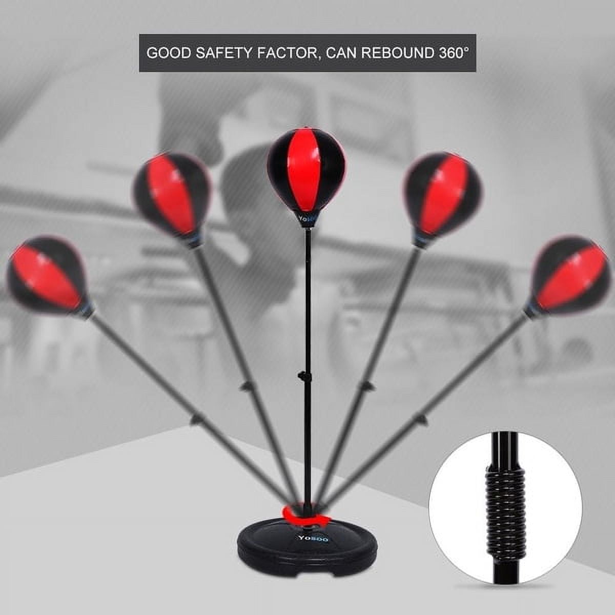 Adjustable Height Kids teenagers Punching Ball Bag Speed Boxing Sports Set Fighting Game With Gloves Kids Boxing Set