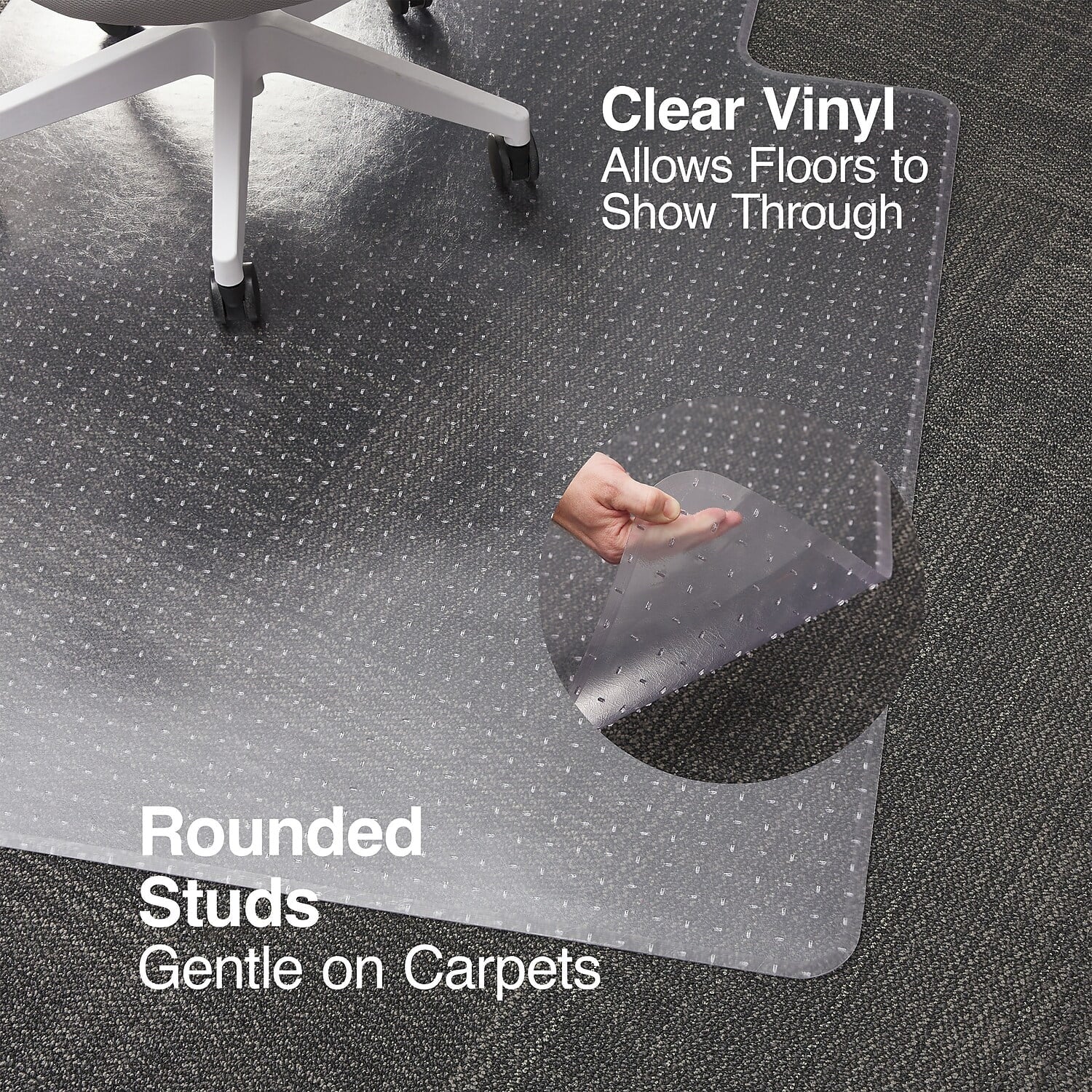 Staples Standard 60 x 60 Rectangular Chair Mat 28590