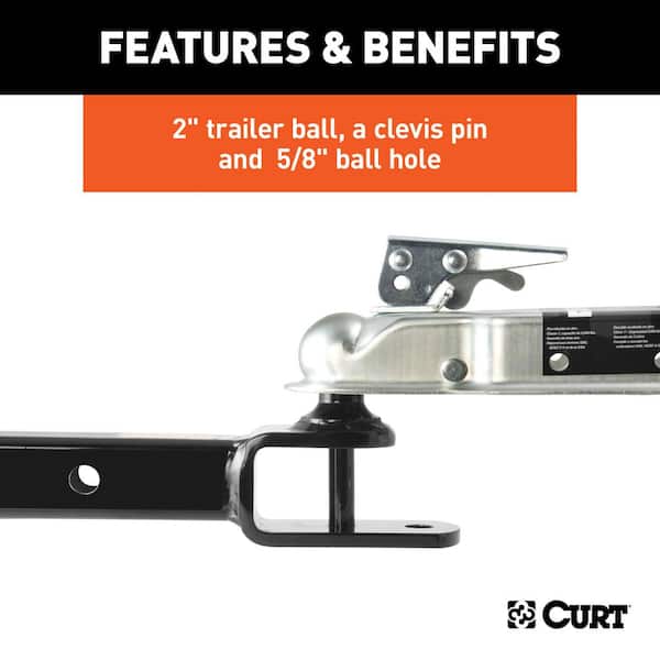 ATV Trailer Hitch Towing Starter Kit with 2 in. Ball (2 in. Shank)