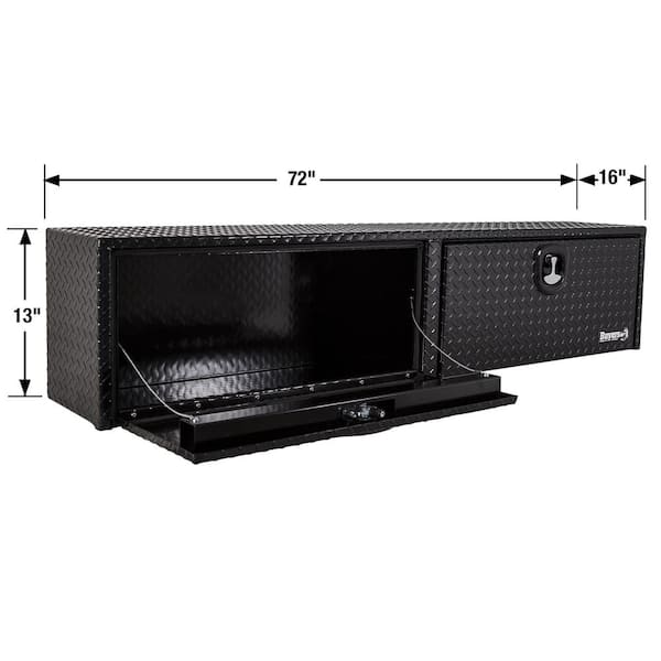 72 in. Black Diamond Tread Aluminum Top Mount Truck Tool Box